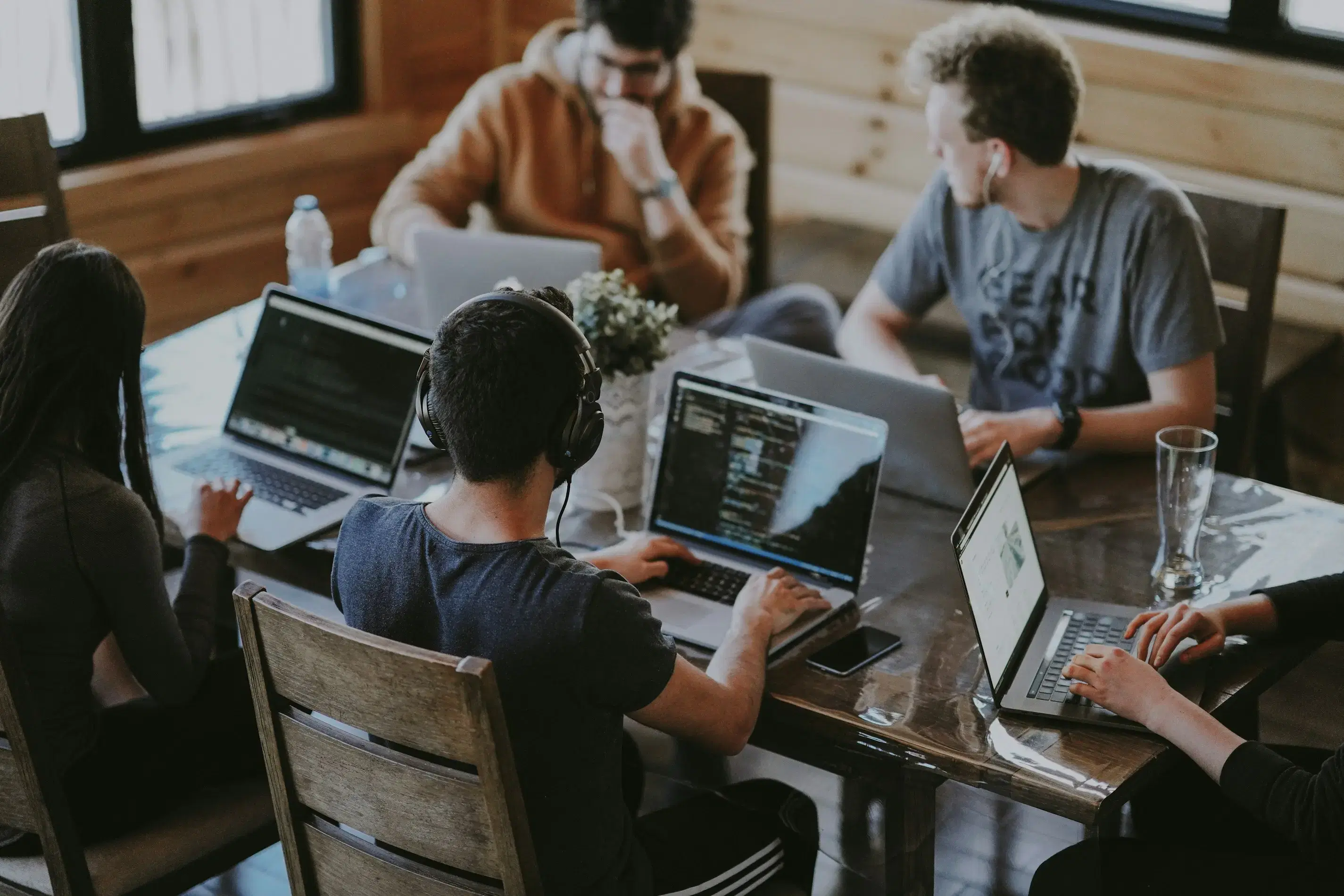 Engineers reviewing cloud architecture